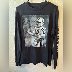 NWOT Mitchell & Ness Peyton Manning SuperBowl XLI Long Sleeve Graphic Tee Shirt